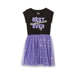 Nightmare Before Christmas Dress Girl 3T Purple Black Silver Disney NWT